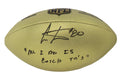 Cris Carter Signed Wilson Duke Gold Metallic NFL Full Size Replica Football w/All I Do Is Catch TD's - CARFTB306 - Cris Carter Signed Wilson Duke Gold Metallic NFL Full Size Replica Football w/All I Do Is Catch TD's product image