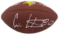 Cris Carter Signed Wilson Minnesota Vikings Logo Brown Football - CARFTB308 - Cris Carter Signed Wilson Minnesota Vikings Logo Brown Football product image