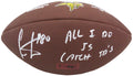 Cris Carter Signed Wilson Minnesota Vikings Logo Brown Football w/All I Do Is Catch TD's - CARFTB309 - Cris Carter Signed Wilson Minnesota Vikings Logo Brown Football w/All I Do Is Catch TD's product image