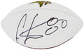 Cris Carter Signed Minnesota Vikings Wilson White Panel Logo Football - CARFTB312 - Cris Carter Signed Minnesota Vikings Wilson White Panel Logo Football product image