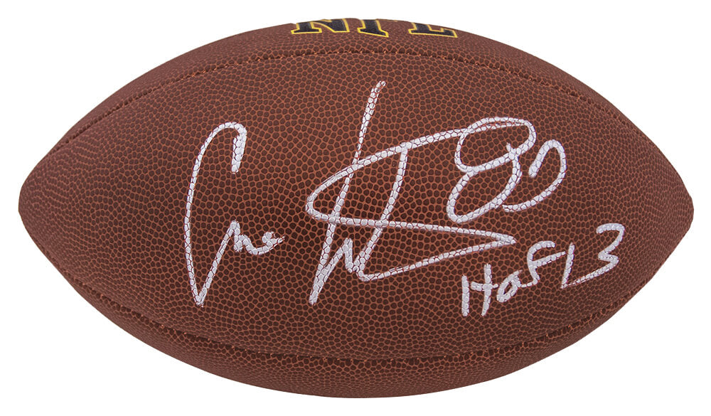 Cris Carter Signed Wilson Super Grip Full Size NFL Football w/HOF'13 - CARFTB313 - Cris Carter Signed Wilson Super Grip Full Size NFL Football w/HOF'13 product image