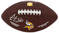 Cris Carter Signed Minnesota Vikings Wilson Brown Full Size Logo Football - CARFTB314 - Cris Carter Signed Minnesota Vikings Wilson Brown Full Size Logo Football product image