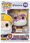 Cris Carter Signed Minnesota Vikings 'SANTA' Funko Pop Doll #198 - CARFUN300 - Cris Carter Signed Minnesota Vikings 'SANTA' Funko Pop Doll #198 product image