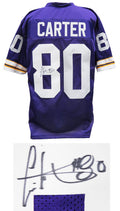 Cris Carter Signed Purple Custom Football Jersey - CARJRY300 - Cris Carter Signed Purple Custom Football Jersey product image