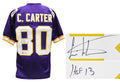 Cris Carter Signed Purple Custom Football Jersey w/HOF'13 - CARJRY301 - Cris Carter Signed Purple Custom Football Jersey w/HOF'13 product image