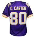 Cris Carter Signed Purple Custom Football Jersey w/All I Do Is Catch TD's - CARJRY302 - Cris Carter Signed Purple Custom Football Jersey w/All I Do Is Catch TD's product image
