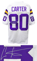 Cris Carter Signed White Custom Football Jersey - CARJRY303 - Cris Carter Signed White Custom Football Jersey product image