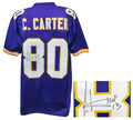 Cris Carter Signed Purple Throwback Custom Football Jersey w/HOF'13 - CARJRY306 - Cris Carter Signed Purple Throwback Custom Football Jersey w/HOF'13 product image