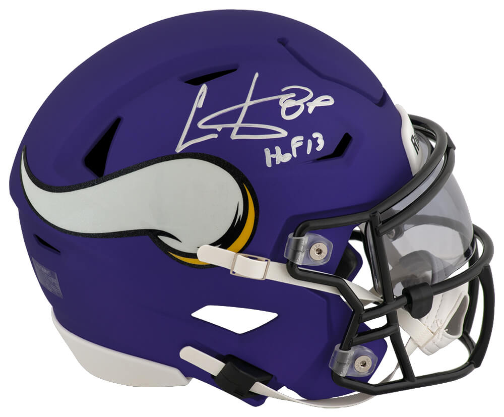 Cris Carter Signed Minnesota Vikings Riddell Mid-Size (MIDI) SpeedFlex Helmet w/HOF'13 - CARMID300 - Cris Carter Signed Minnesota Vikings Riddell Mid-Size (MIDI) SpeedFlex Helmet w/HOF'13 product image
