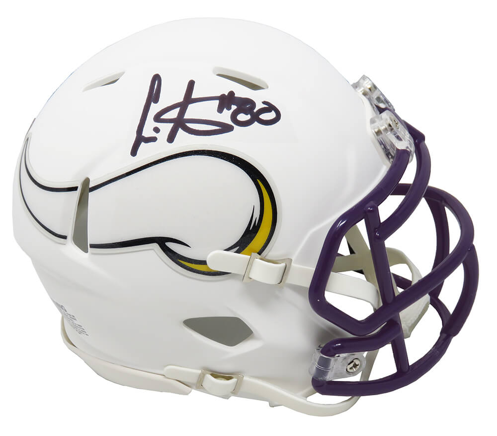 Cris Carter Signed Minnesota Vikings Flat White Matte Riddell Speed Mini Helmet - CARMIN306 - Cris Carter Signed Minnesota Vikings Flat White Matte Riddell Speed Mini Helmet product image