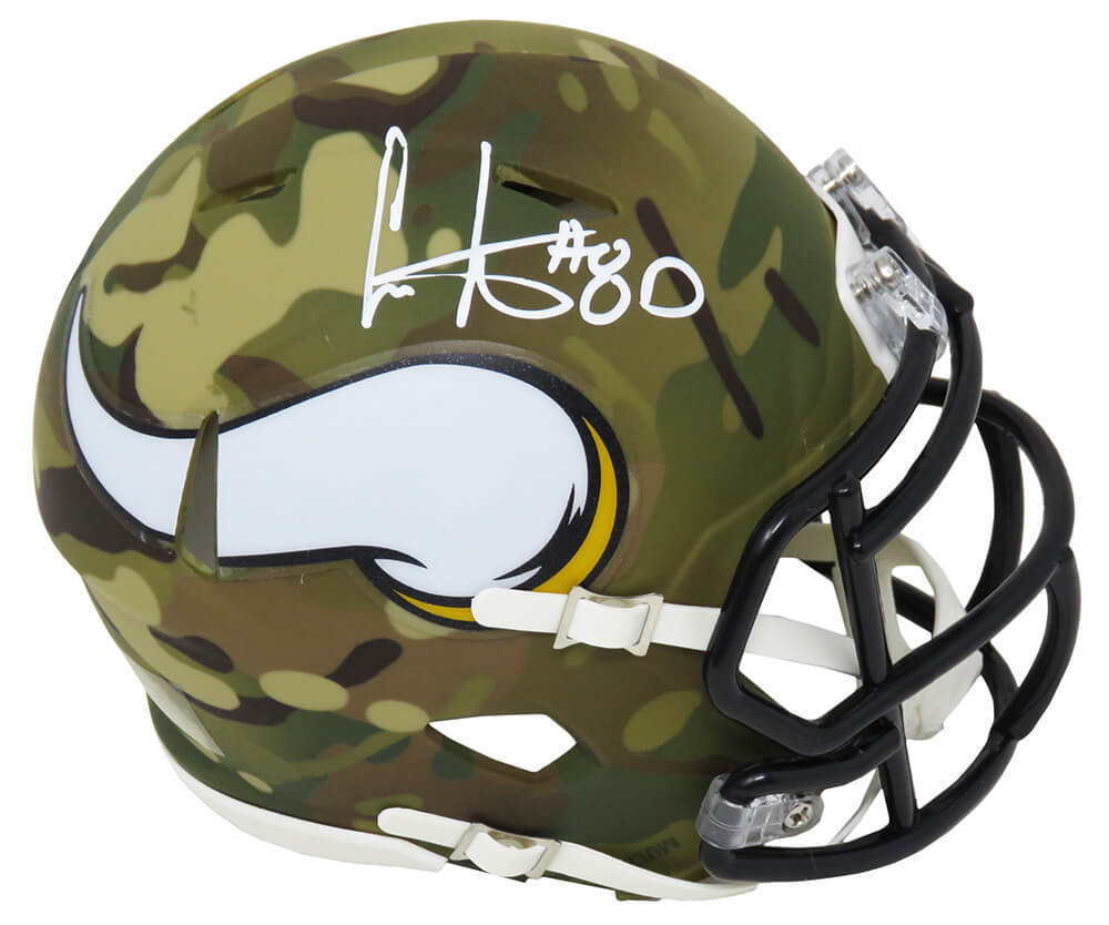 Cris Carter Signed Minnesota Vikings CAMO Riddell Speed Mini Helmet - CARMIN312 - Cris Carter Signed Minnesota Vikings CAMO Riddell Speed Mini Helmet product image