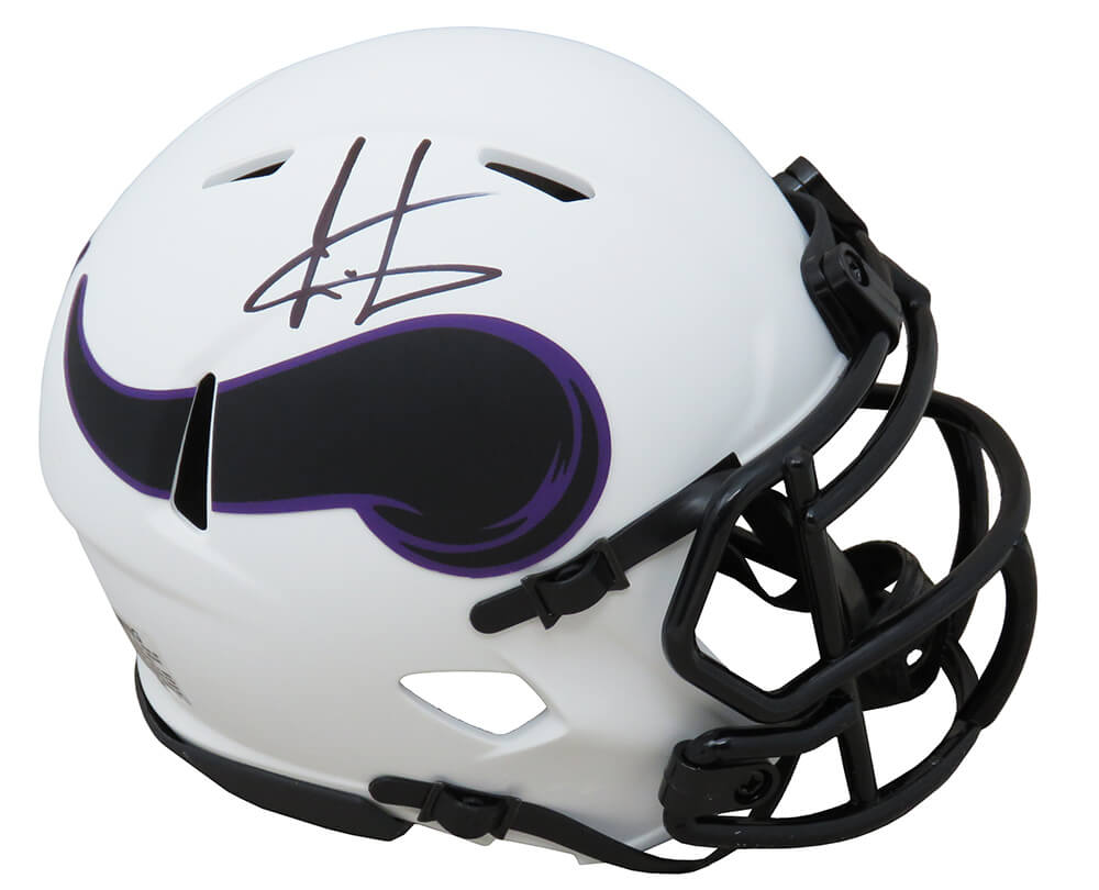 Cris Carter Signed Minnesota Vikings Lunar Eclipse White Matte Riddell Speed Mini Helmet - CARMIN315 - Cris Carter Signed Minnesota Vikings Lunar Eclipse White Matte Riddell Speed Mini Helmet product image