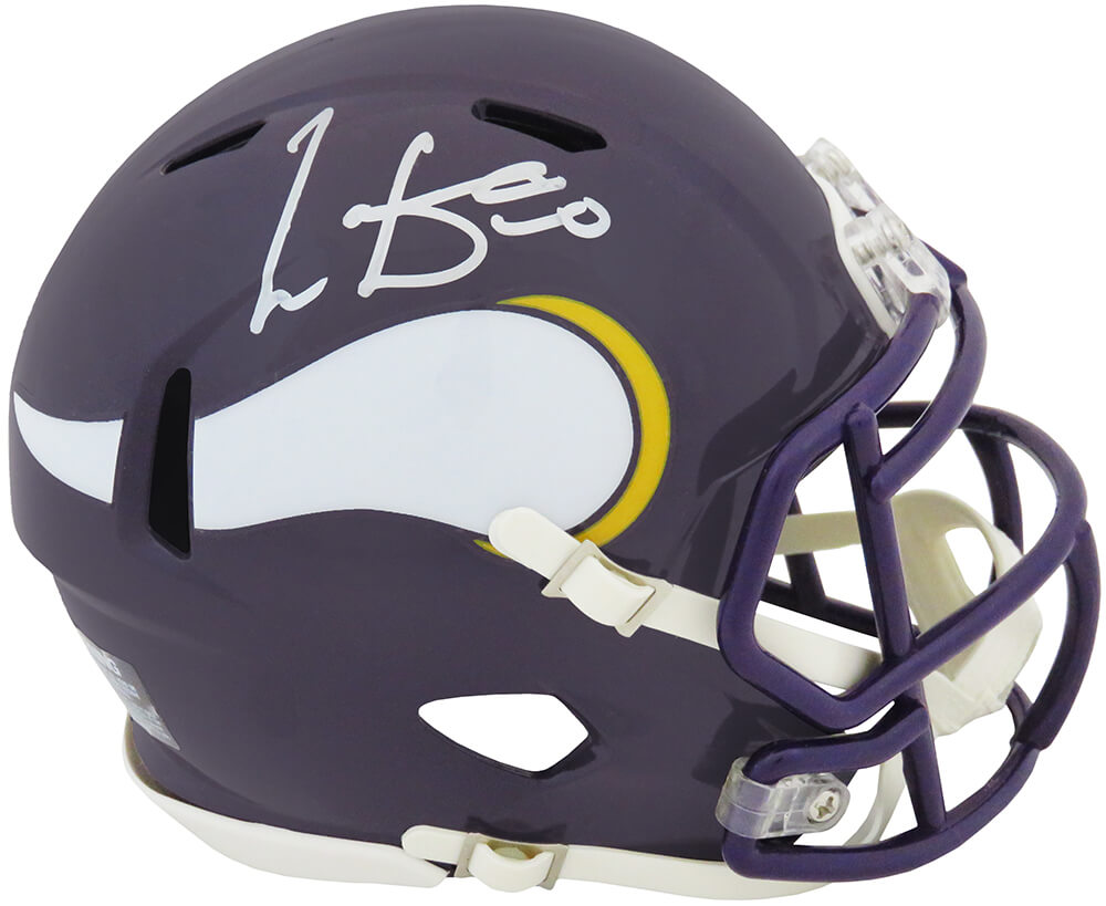 Cris Carter Signed Minnesota Vikings Throwback Riddell Speed Mini Helmet - CARMIN317 - Cris Carter Signed Minnesota Vikings Throwback Riddell Speed Mini Helmet product image