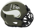 Cris Carter Signed Minnesota Vikings Salute to Service Riddell Speed Mini Helmet - CARMIN318 - Cris Carter Signed Minnesota Vikings Salute to Service Riddell Speed Mini Helmet product image