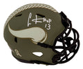Cris Carter Signed Minnesota Vikings Salute to Service Riddell Speed Mini Helmet w/HOF'13 - CARMIN319 - Cris Carter Signed Minnesota Vikings Salute to Service Riddell Speed Mini Helmet w/HOF'13 product image