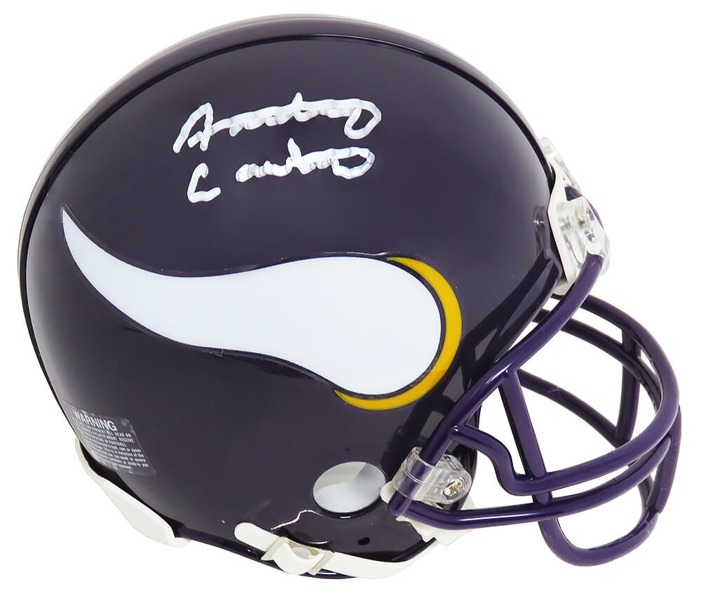 Anthony Carter Signed Minnesota Vikings Riddell Mini Helmet - CARMIN320 - Anthony Carter Signed Minnesota Vikings Riddell Mini Helmet product image
