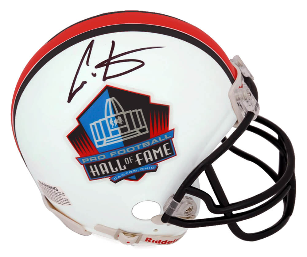 Cris Carter Signed Hall of Fame Logo (VSR4) Riddell Mini Helmet - CARMIN353 - Cris Carter Signed Hall of Fame Logo (VSR4) Riddell Mini Helmet product image