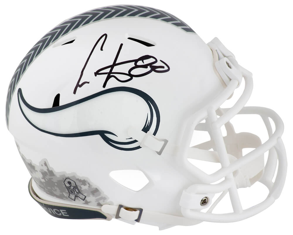 Cris Carter Signed Minnesota Vikings 2024 SALUTE White Riddell Speed Mini Helmet - CARMIN356 - Cris Carter Signed Minnesota Vikings 2024 SALUTE White Riddell Speed Mini Helmet product image