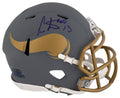 Cris Carter Signed Minnesota Vikings SLATE Riddell Speed Mini Helmet w/HOF'13 - CARMIN357 - Cris Carter Signed Minnesota Vikings SLATE Riddell Speed Mini Helmet w/HOF'13 product image