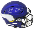 Cris Carter Signed Minnesota Vikings SpeedFlex Riddell Speed Authentic Helmet w/All I Do It Catch TD's - CARPRO300 - Cris Carter Signed Minnesota Vikings SpeedFlex Riddell Speed Authentic Helmet w/All I Do It Catch TD's product image