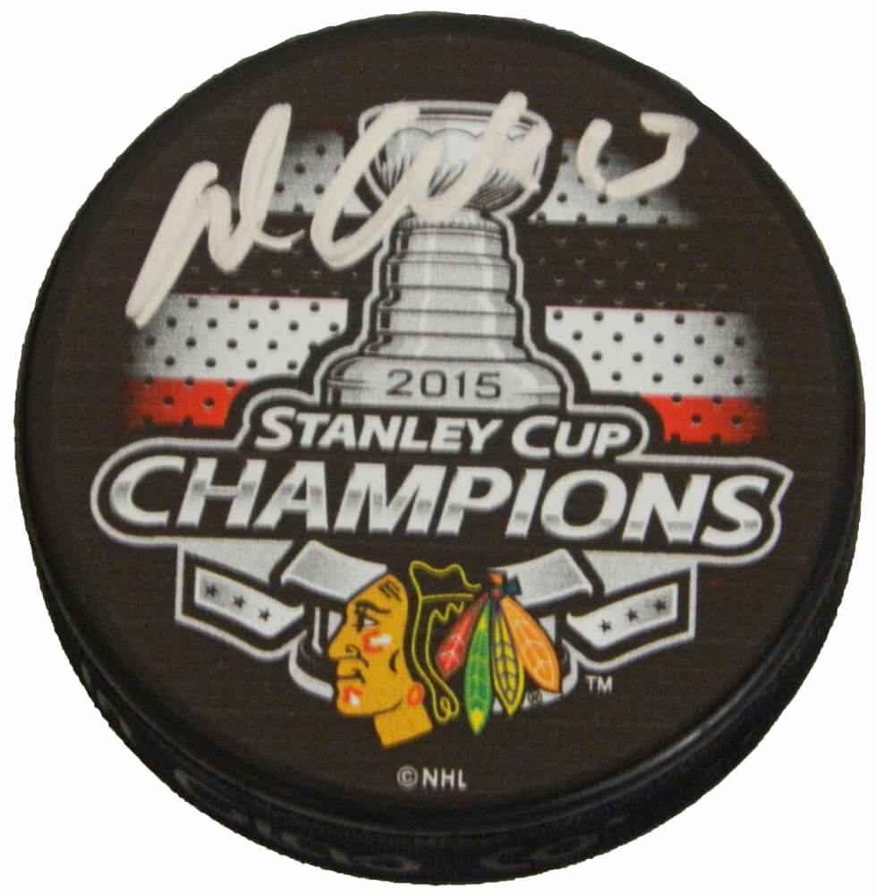 Daniel Carcillo Signed Chicago Blackhawks 2015 Stanley Cup Champs Logo Hockey Puck - CARPUC402 - Daniel Carcillo Signed Chicago Blackhawks 2015 Stanley Cup Champs Logo Hockey Puck product image