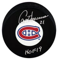 Guy Carbonneau Signed Montreal Canadiens Medium Logo Hockey Puck w/HOF'19 - CARPUC416 - Guy Carbonneau Signed Montreal Canadiens Medium Logo Hockey Puck w/HOF'19 product image