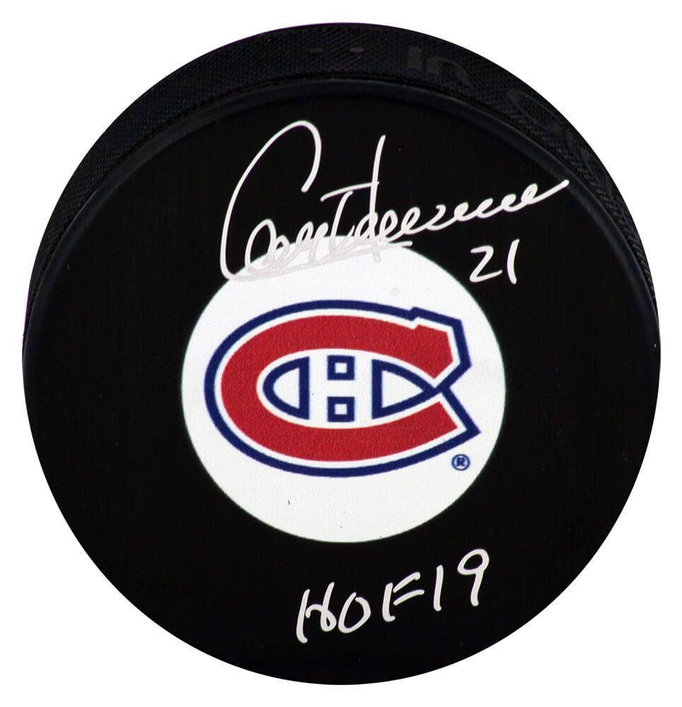 Guy Carbonneau Signed Montreal Canadiens Medium Logo Hockey Puck w/HOF'19 - CARPUC416 - Guy Carbonneau Signed Montreal Canadiens Medium Logo Hockey Puck w/HOF'19 product image