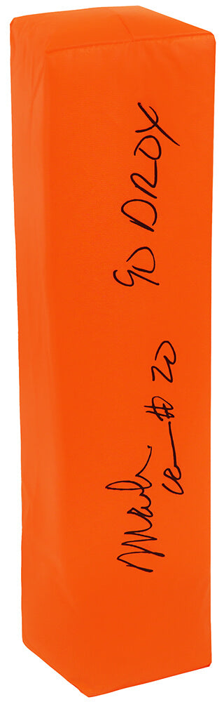 Mark Carrier Signed Champro Orange Endzone Football Pylon w/90 DROY - CARPYL320 - Mark Carrier Signed Champro Orange Endzone Football Pylon w/90 DROY product image