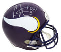 Cris Carter Signed Minnesota Vikings 1990's Style Riddell Full Size Replica Helmet - CARREP300 - Cris Carter Signed Minnesota Vikings 1990's Style Riddell Full Size Replica Helmet product image