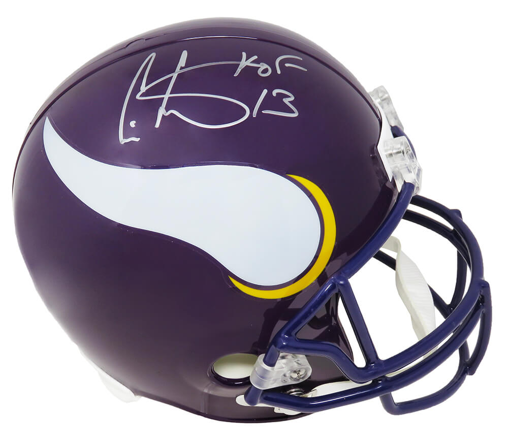 Cris Carter Signed Minnesota Vikings Riddell Full Size Replica Helmet w/HOF'13 - CARREP303 - Cris Carter Signed Minnesota Vikings Riddell Full Size Replica Helmet w/HOF'13 product image