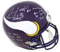 Cris Carter Signed Minnesota Vikings Riddell Full Size Replica Helmet w/6 Inscriptions - CARREP306 - Cris Carter Signed Minnesota Vikings Riddell Full Size Replica Helmet w/6 Inscriptions product image