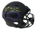 Cris Carter Signed Minnesota Vikings Eclipse Riddell Speed Full Size Replica Helmet w/All I Do Is Catch TD's - CARREP311 - Cris Carter Signed Minnesota Vikings Eclipse Riddell Speed Full Size Replica Helmet w/All I Do Is Catch TD's product image