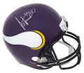 Cris Carter Signed Minnesota Vikings Throwback Riddell Full Size Replica Helmet (Black Facemask) - CARREP313 - Cris Carter Signed Minnesota Vikings Throwback Riddell Full Size Replica Helmet (Black Facemask) product image