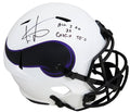 Cris Carter Signed Minnesota Vikings Lunar Eclipse Riddell Full Size Speed Replica Helmet w/All I Do Is Catch TD's - CARREP319 - Cris Carter Signed Minnesota Vikings Lunar Eclipse Riddell Full Size Speed Replica Helmet w/All I Do Is Catch TD's product image