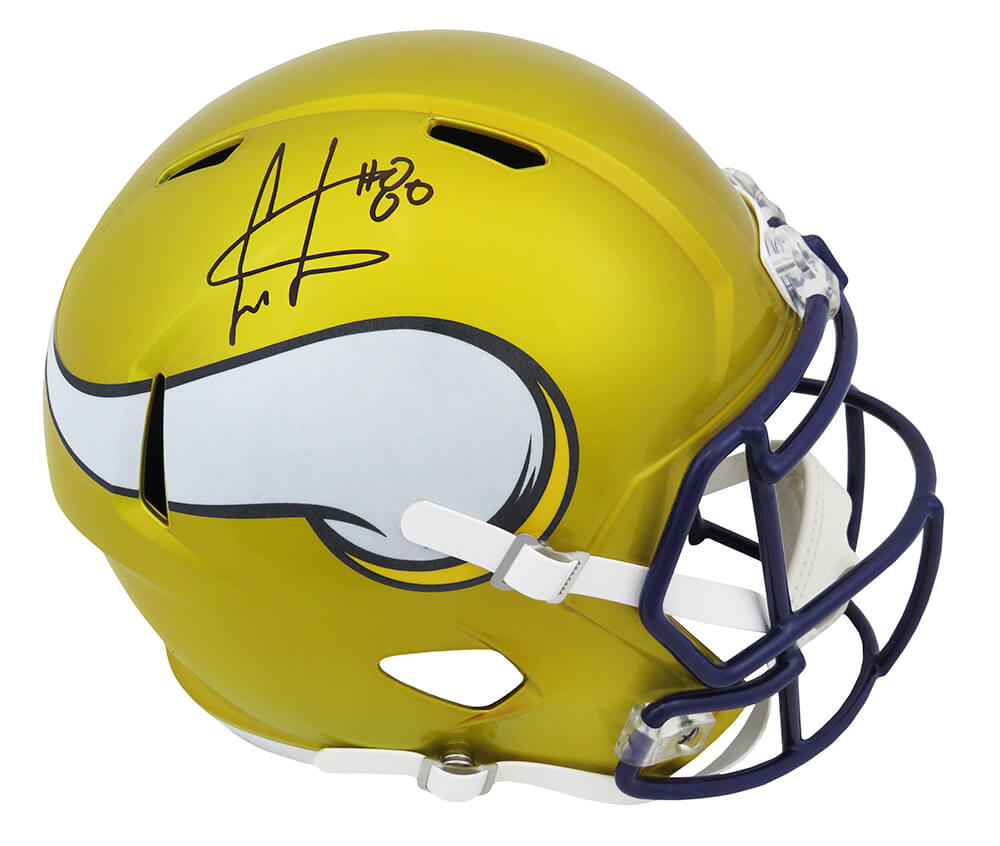 Cris Carter Signed Minnesota Vikings FLASH Riddell Full Size Speed Replica Helmet - CARREP321 - Cris Carter Signed Minnesota Vikings FLASH Riddell Full Size Speed Replica Helmet product image