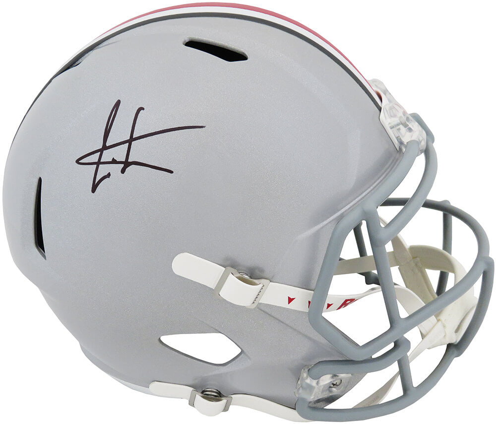 Cris Carter Signed Ohio State Buckeyes Riddell Full Size Speed Replica Helmet - CARREP324 - Cris Carter Signed Ohio State Buckeyes Riddell Full Size Speed Replica Helmet product image