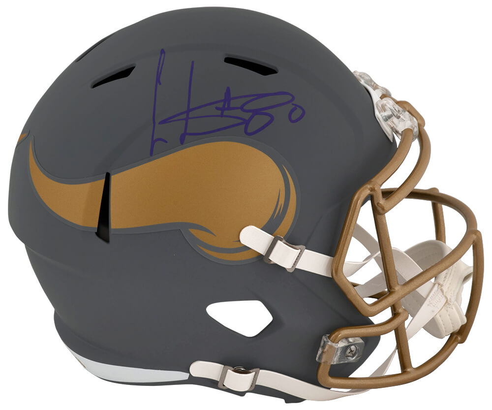 Cris Carter Signed Minnesota Vikings SLATE Riddell Full Size Speed Replica Helmet - CARREP326 - Cris Carter Signed Minnesota Vikings SLATE Riddell Full Size Speed Replica Helmet product image