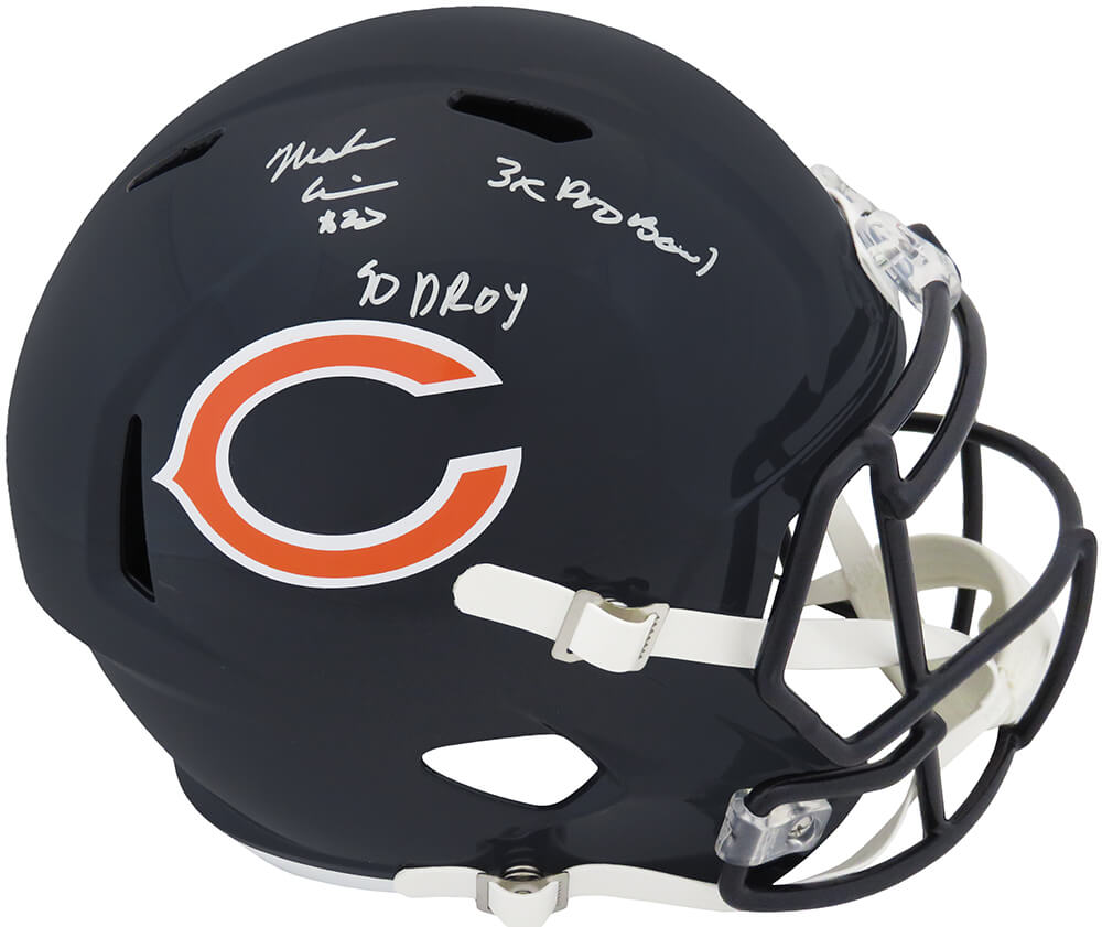 Mark Carrier Signed Chicago Bears Riddell Full Size Speed Replica Helmet w/90 DROY, 3x Pro Bowl - CARREP331 - Mark Carrier Signed Chicago Bears Riddell Full Size Speed Replica Helmet w/90 DROY, 3x Pro Bowl product image