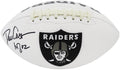 Dave Casper Signed Raiders Jarden White Logo Football w/HOF'02 - CASFTB301 - Dave Casper Signed Raiders Jarden White Logo Football w/HOF'02 product image