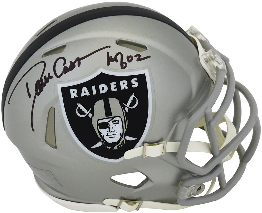Dave Casper Signed Raiders FLASH Riddell Speed Mini Helmet w/HOF'02 - CASMIN302 - Dave Casper Signed Raiders FLASH Riddell Speed Mini Helmet w/HOF'02 product image