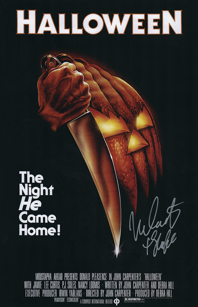 Nick Castle Signed Halloween 11x17 Movie Poster w/The Shape - CASPST500 - Nick Castle Signed Halloween 11x17 Movie Poster w/The Shape product image