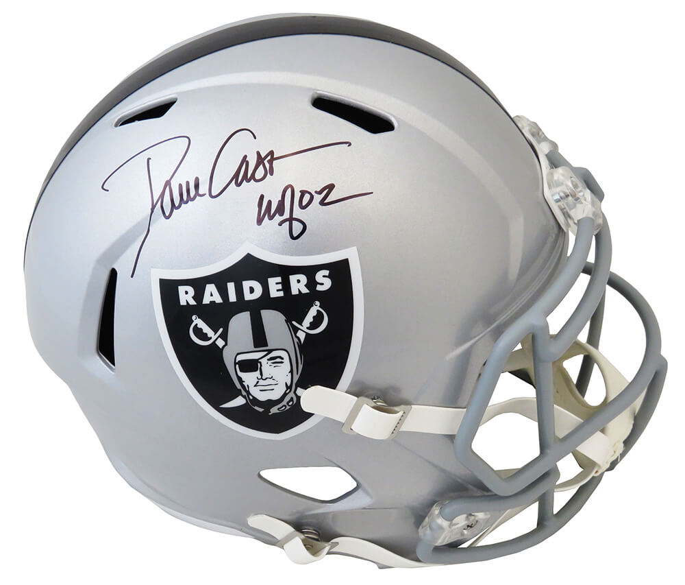 Dave Casper Signed Raiders Riddell Full Size Speed Replica Helmet w/HOF'02 - CASREP300 - Dave Casper Signed Raiders Riddell Full Size Speed Replica Helmet w/HOF'02 product image