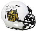 Dave Casper Signed NFL Logo Lunar Eclipse White Matte Riddell Full Size Speed Replica Helmet w/HOF'02 - CASREP301 - Dave Casper Signed NFL Logo Lunar Eclipse White Matte Riddell Full Size Speed Replica Helmet w/HOF'02 product image