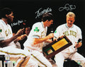 Larry Bird & Kevin McHale & Robert Parish Triple Signed Boston Celtics Bird Retirement Night 16x20 Photo - CEL16P206 - Larry Bird & Kevin McHale & Robert Parish Triple Signed Boston Celtics Bird Retirement Night 16x20 Photo product image