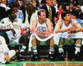 Larry Bird & Kevin McHale & Robert Parish Triple Signed Celtics On Bench 16x20 Photo - CEL16P211MYS - Larry Bird & Kevin McHale & Robert Parish Triple Signed Celtics On Bench 16x20 Photo product image