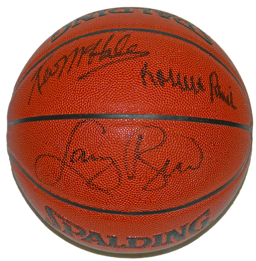 Larry Bird, Kevin McHale & Robert Parish Signed 'The Big 3' Indoor/Outdoor Basketball - CELBSK200 - Larry Bird, Kevin McHale & Robert Parish Signed 'The Big 3' Indoor/Outdoor Basketball product image
