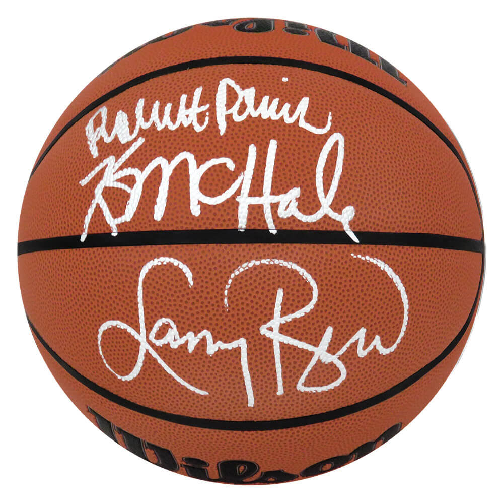 Larry Bird, Kevin McHale & Robert Parish Signed Wilson Indoor/Outdoor NBA Basketball - CELBSK205 - Larry Bird, Kevin McHale & Robert Parish Signed Wilson Indoor/Outdoor NBA Basketball product image