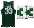 Larry Bird, Kevin McHale & Robert Parish Signed Celtics Green Larry Bird NBA Official Adidas Swingman Jersey - CELJRY200 - Larry Bird, Kevin McHale & Robert Parish Signed Celtics Green Larry Bird NBA Official Adidas Swingman Jersey product image