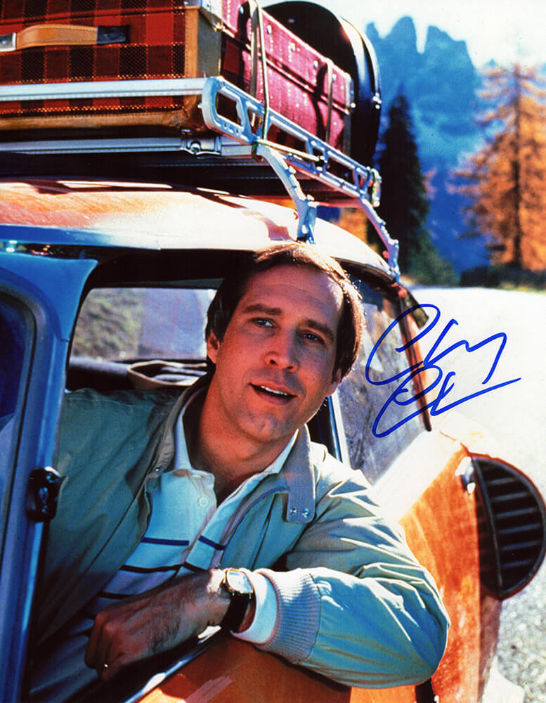 Chevy Chase Signed National Lampoon's Driving Car 11x14 Photo - CHA11P513 - Chevy Chase Signed National Lampoon's Driving Car 11x14 Photo product image