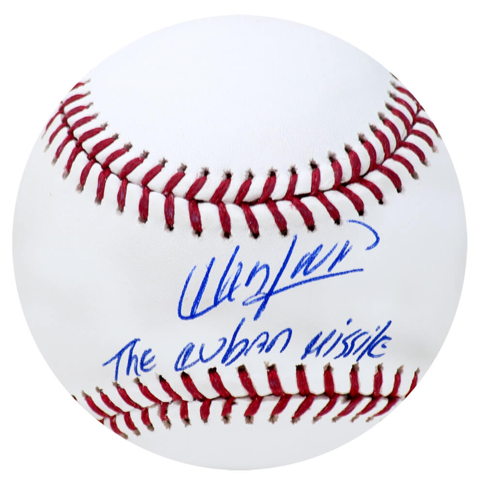 Aroldis Chapman Signed Rawlings Official MLB Baseball w/Cuban Missile - CHABSB105 - Aroldis Chapman Signed Rawlings Official MLB Baseball w/Cuban Missile product image